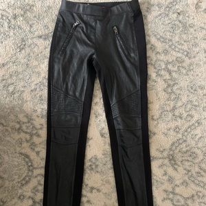 BCBGMAXAZRIA leather leggings